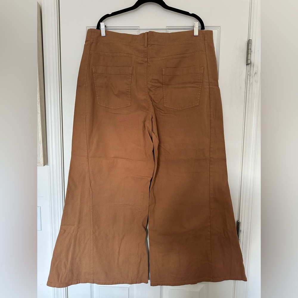 NWT Pilcro By Anthropologie The Adi Mid-Rise Flare Trousers Herringbone Wide Leg - Picture 13 of 17